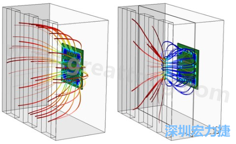 孔隙開口的長度與寬度及其在電鍍槽中的放置位置得到了優(yōu)化，從而使PCB板上的厚度變化降到最低-深圳宏力捷