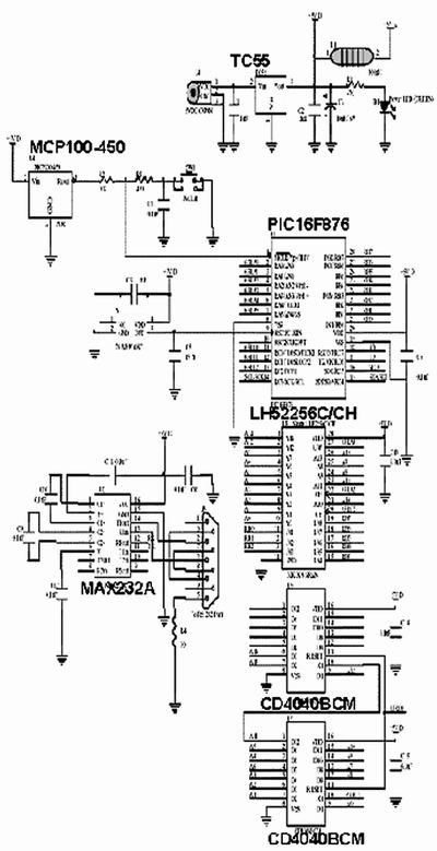 圖1、圖2、圖4和圖5中布線的電路原理圖