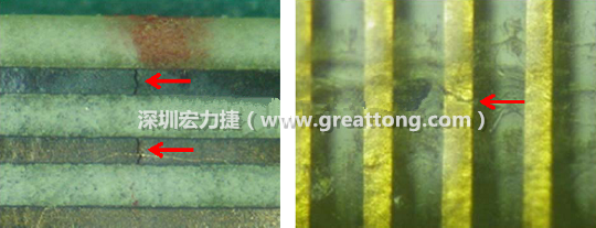 如果擔(dān)心這個(gè)方法可能對(duì)弄斷銅箔線路，也可以試著將銅箔線路旁沒有銅箔的位置切開，然后試著撕開剝離外層護(hù)膜(cover film)，達(dá)到相同的目的