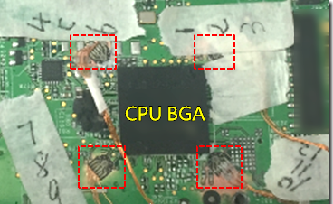 BGA錫裂，使用應(yīng)變片(Strain Gauge)量測(cè)電路板到底哪個(gè)環(huán)節(jié)產(chǎn)生較大變形量