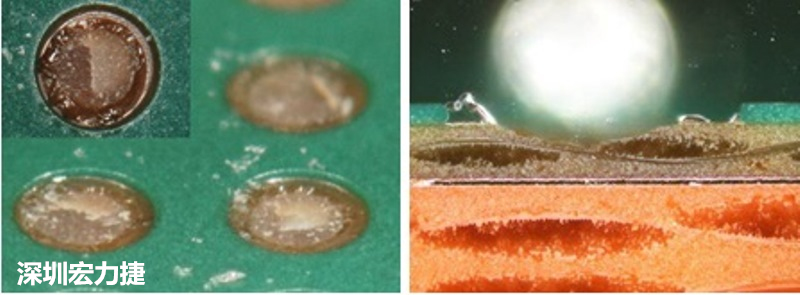 圖15-冷球拉力試驗(yàn)后，C材料的橫截面?zhèn)纫晥D