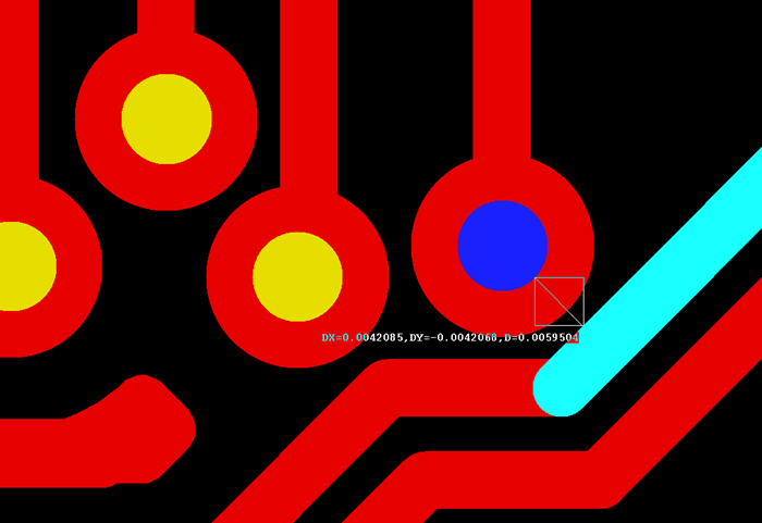 多層板中過孔會在每層線路上都有孔環(huán)，且每個層孔環(huán)周圍環(huán)境有夾線也有不夾線，環(huán)境各不一