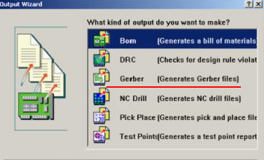 8. 檢查及初步調(diào)整后，按“Q”將單位改為“mil”，按“F、M”轉(zhuǎn)換文件，在彈出的窗口點(diǎn)“Next”進(jìn)入圖（149），選擇“Gerber”，進(jìn)入Gerber轉(zhuǎn)換操作，按“Next”進(jìn)入